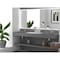 Castello Usa Juniper 72 in Solid Surface Wall-Mounted Bathroom Sink in Gray CB-GM-2056-72-G - alternate 7
